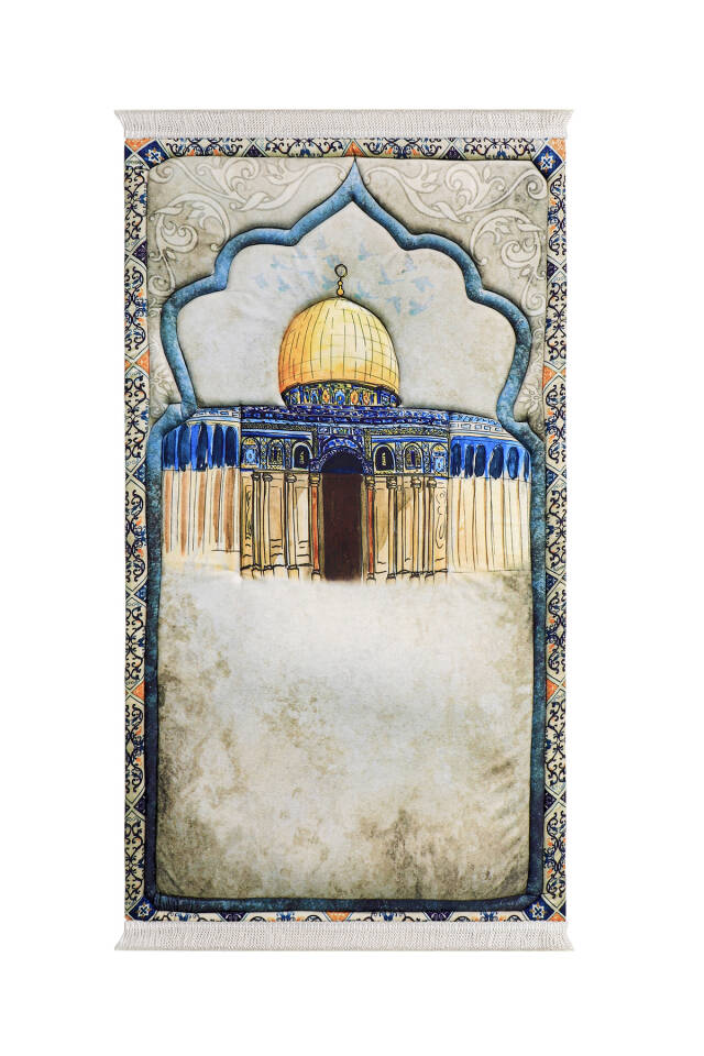 Stone Quilted Sponge Prayer Rug - Bursa İpek
