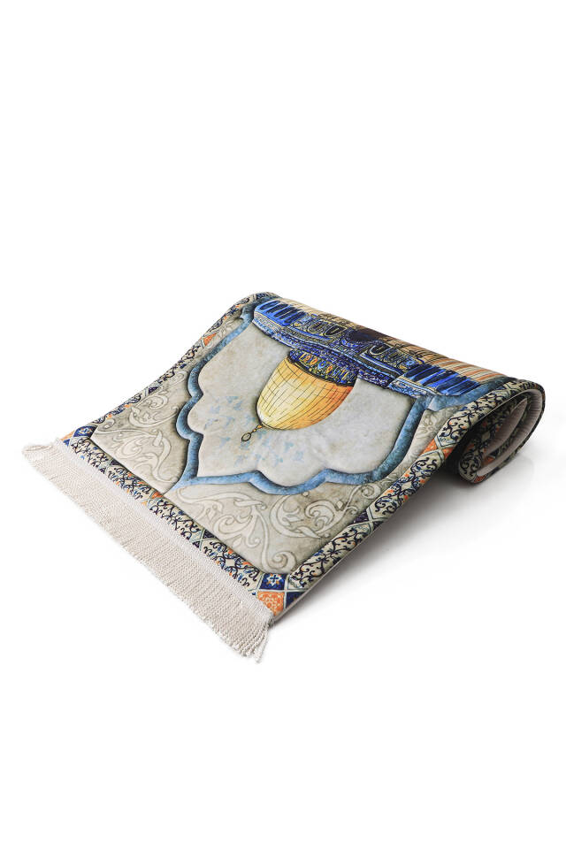 Stone Quilted Sponge Prayer Rug - 2