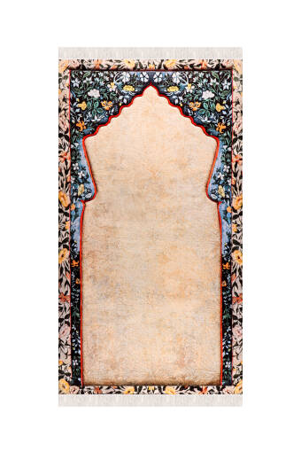 Black Quilted Sponge Prayer Rug 