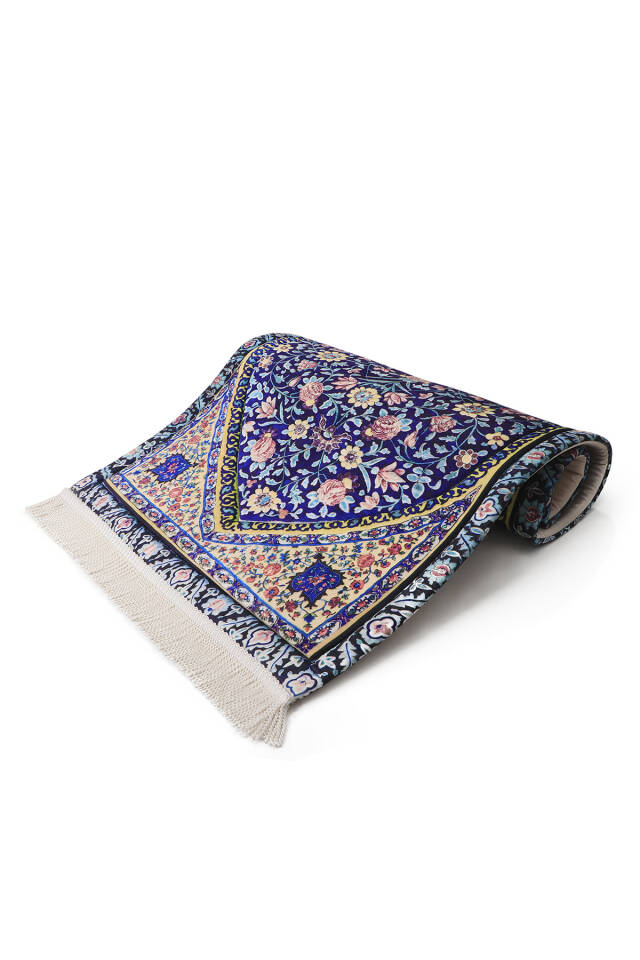 Purple Quilted Sponge Prayer Rug - 2