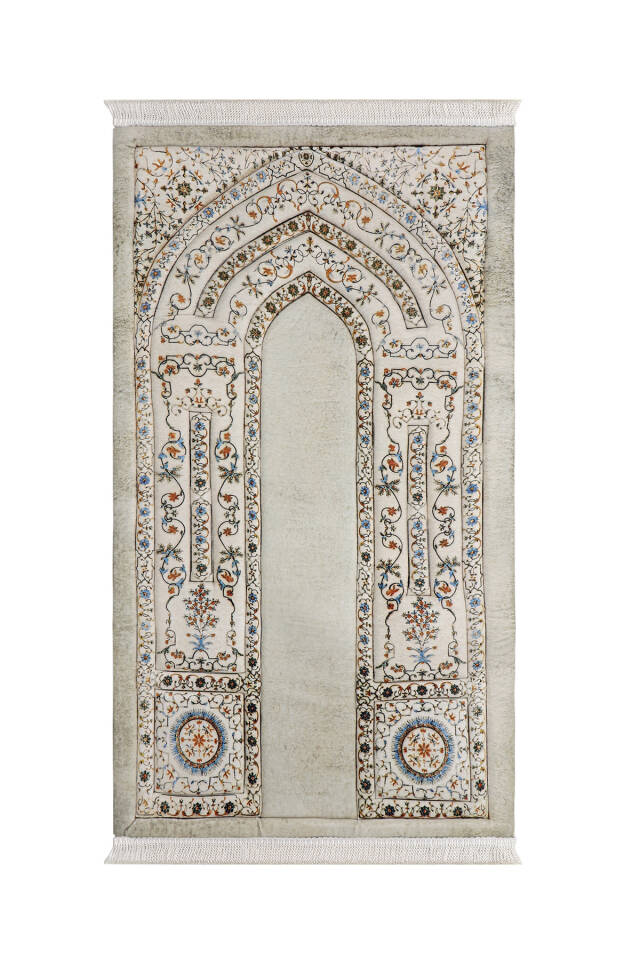 Stone Quilted Sponge Prayer Rug - Bursa İpek