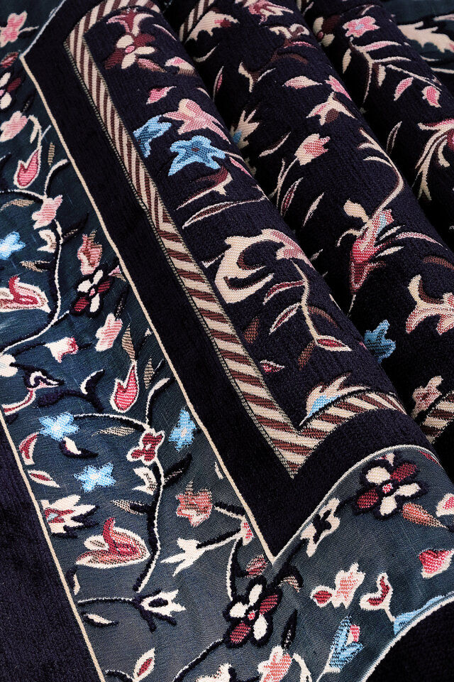 Siyah Ravza Desen Özel Dokuma Seccade - 2