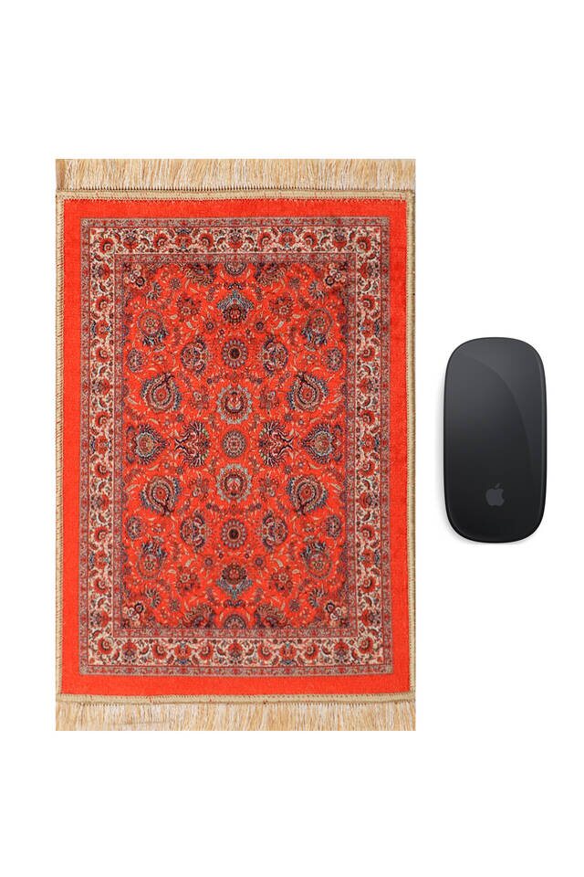 Red Decorative Small Carpet Mousepad - 1