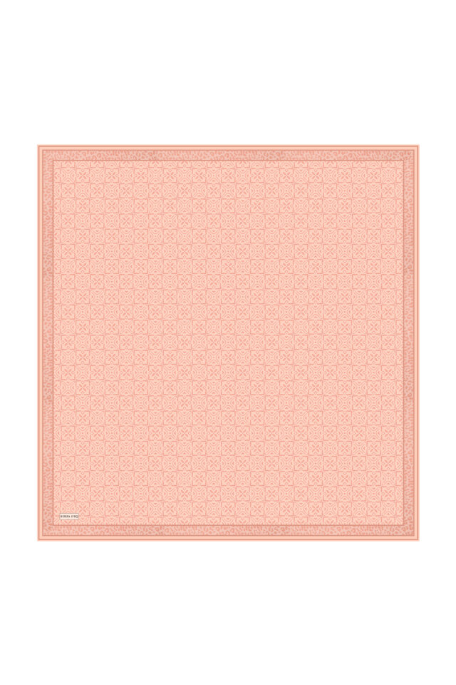 Somon Rüya Desen Twill İpek Eşarp - 2