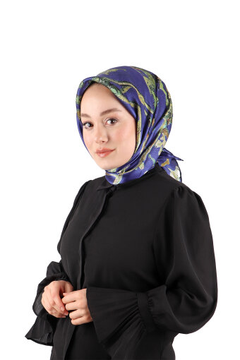 Saks Almond Blossom Sura Silk Square Scarf 