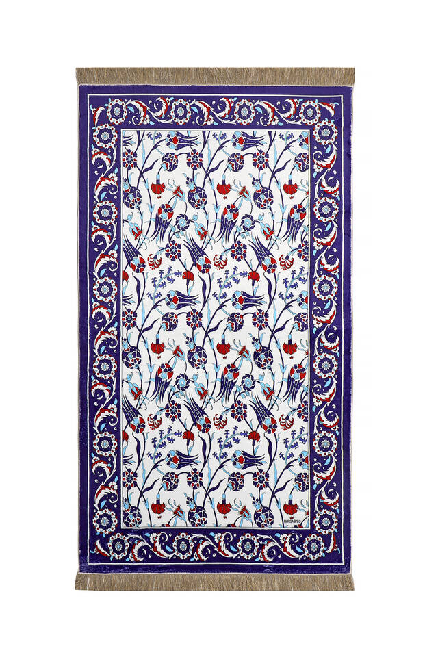 Saks Bamboo Carpet Prayer Rug - Bursa İpek
