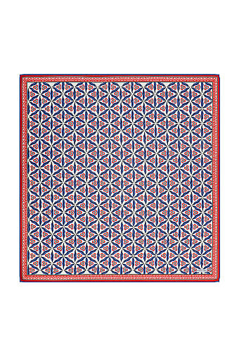 Saks Çintemani Pattern Soft Square Scarf 