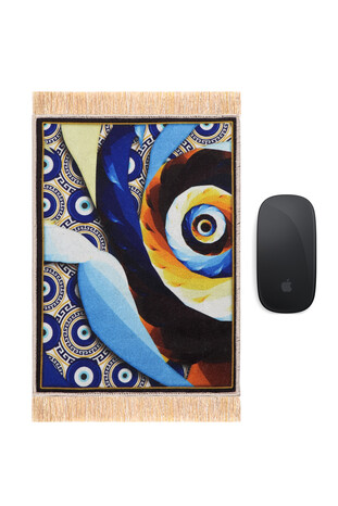 Saks Dekoratif Küçük Halı Mousepad 