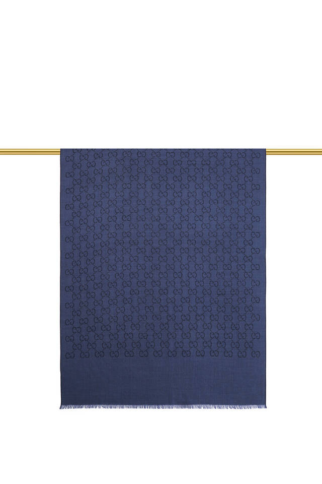 Saks G Pattern Wool Silk Scarf - 3