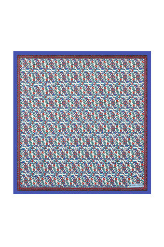 Saks Ivy Tulip Pattern Silky Pocket Square 