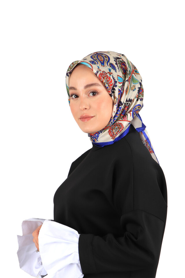 Saks İznik Desen İpek Eşarp 