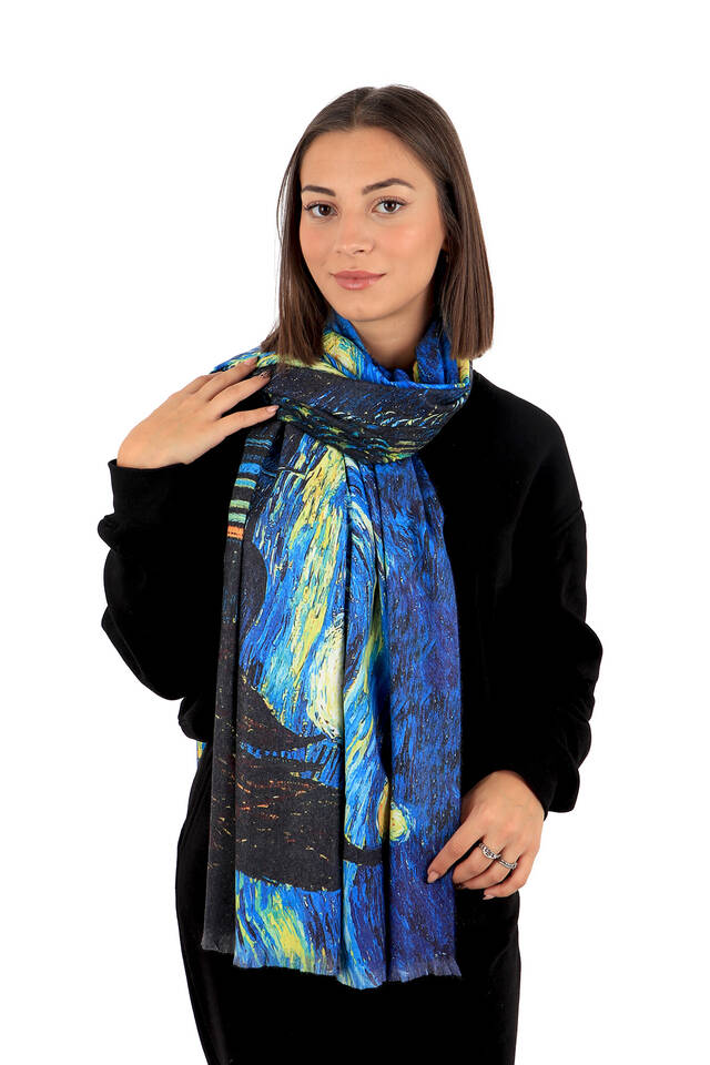 Saks Starry Nights نمط شال الشتاء - 2