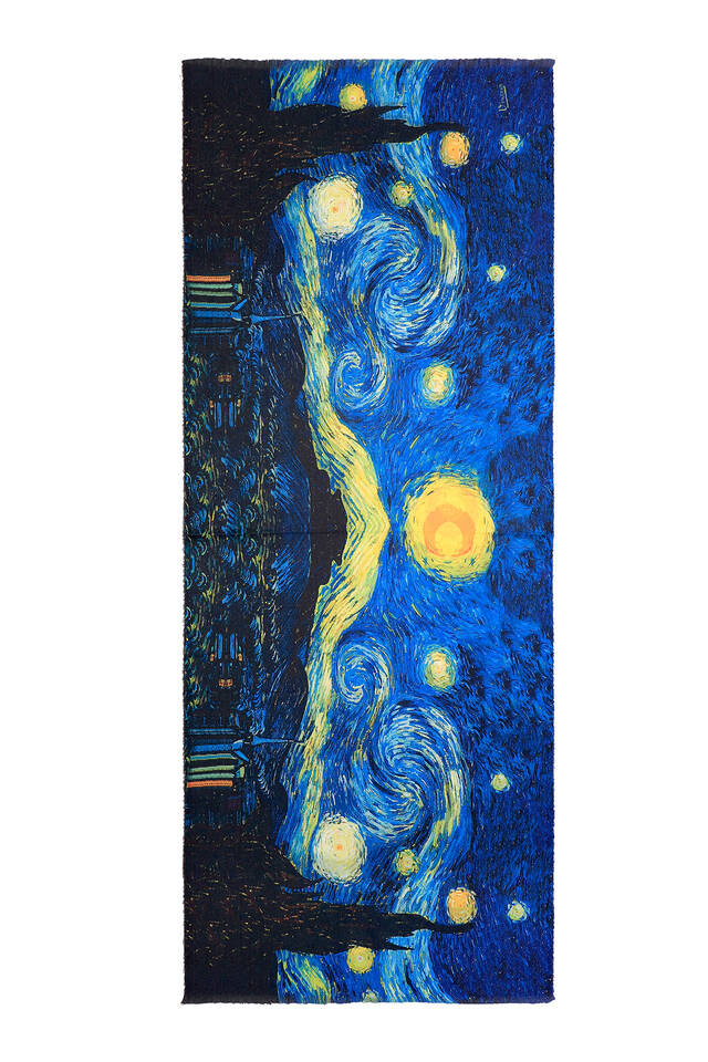 Saks Starry Nights نمط شال الشتاء - 4