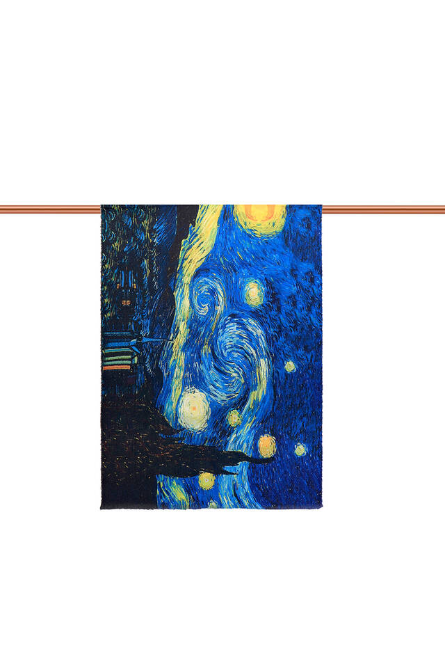 Saks Starry Nights Pattern Winter Shawl - 3