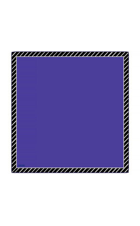 Saks Stripe Pattern Twill Silk Square Scarf 