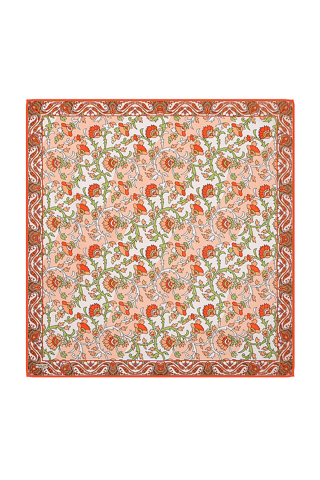 Somon Şal Desen Vual İpek Eşarp - Bursa İpek