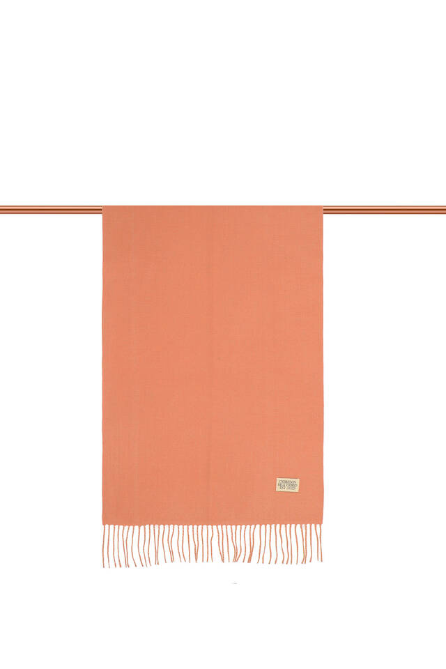 Salmon Beige Double Sided Winter Shawl - 3