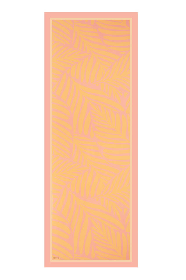 Salmon Crop Pattern Twill Silk Scarf - 4