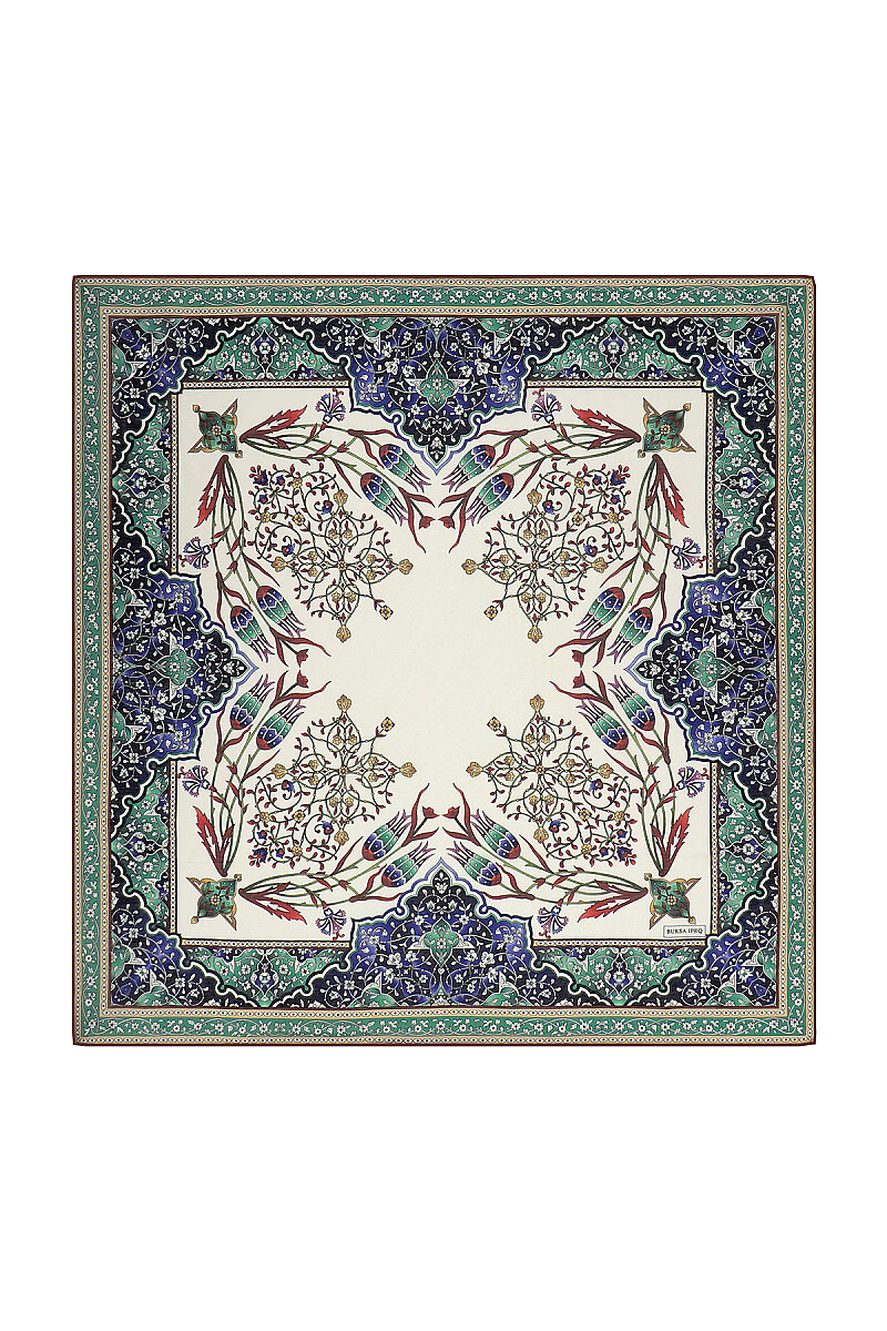 Bordo Şamdan Lale Desen Soft Eşarp