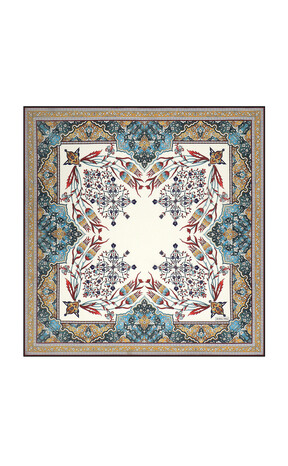 Hardal Şamdan Lale Desen Soft Eşarp 