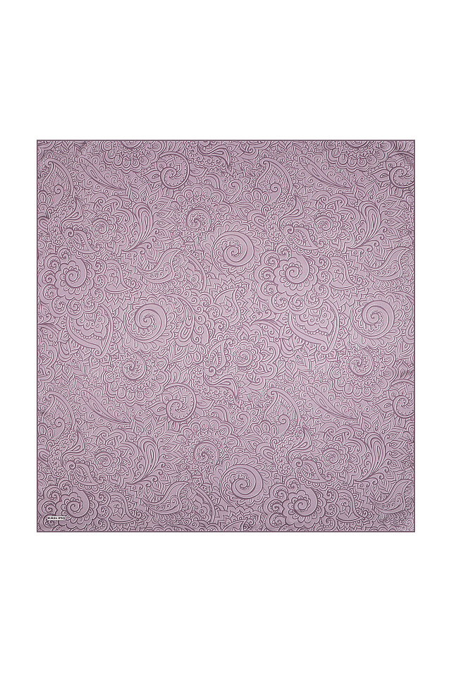 Lavanta Sanat Desen Twill İpek Eşarp 