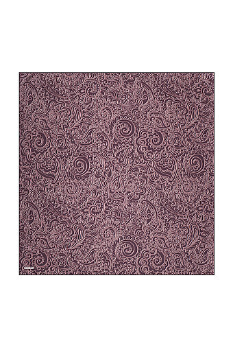 Mürdüm Sanat Desen Twill İpek Eşarp 