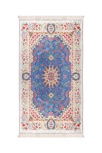 Blue Velvet Carpet Prayer Rug 