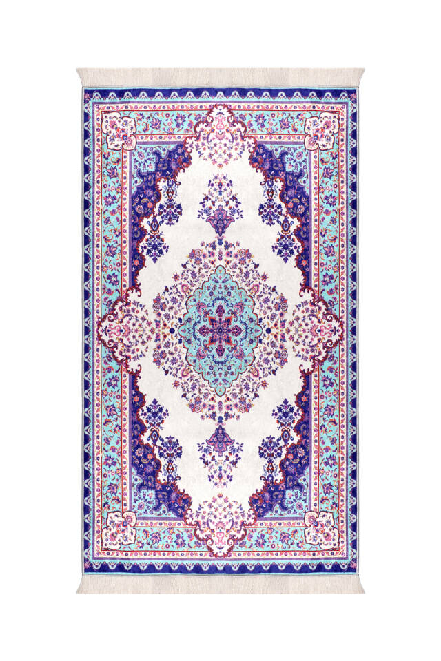 Purple Velvet Carpet Prayer Rug 