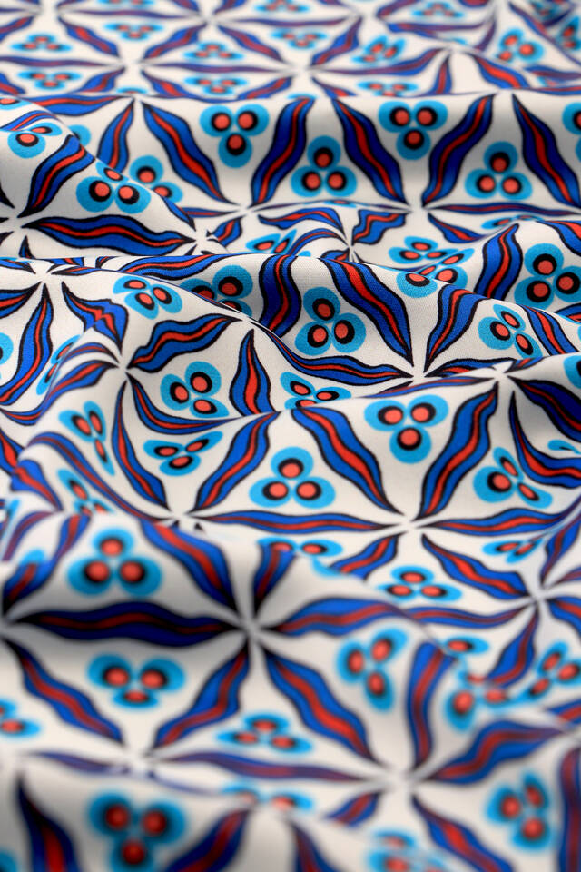 Siyah Çintemani Desen İpeksi Mendil - 3