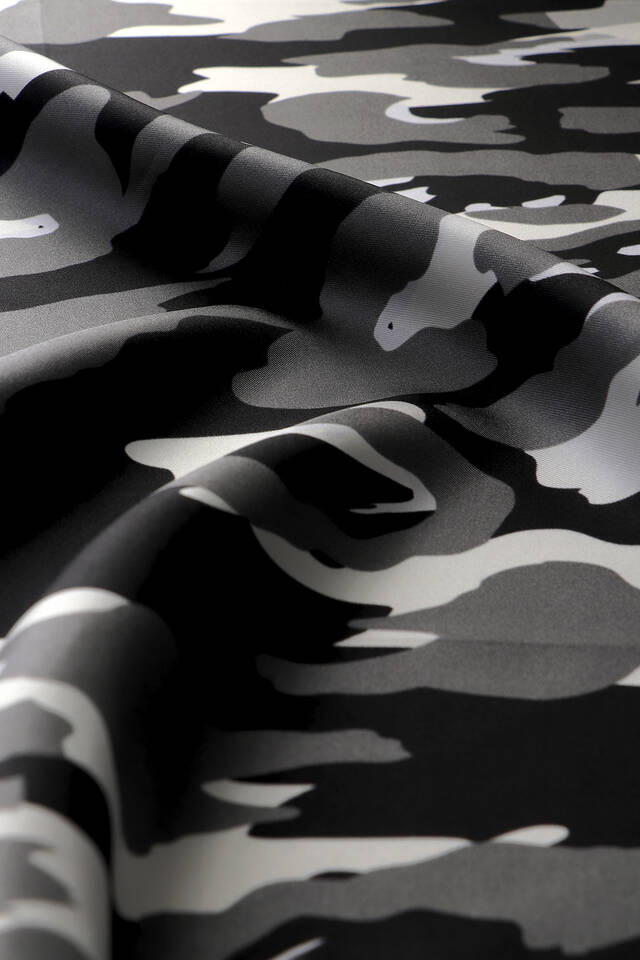 Siyah Sare Desen Twill İpek Eşarp - 3