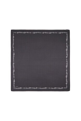 Smoked Edge Juicy Wave Silk Square Scarf 