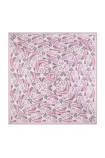 Lilac Virgo Pattern Twill Silk Scarf 