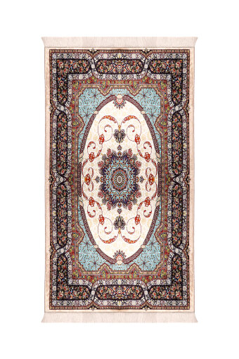 Beige Sponge Velvet Prayer Rug 