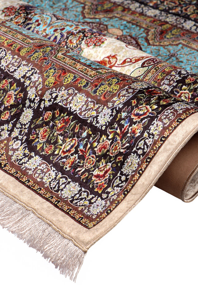 Beige Sponge Velvet Prayer Rug - 2