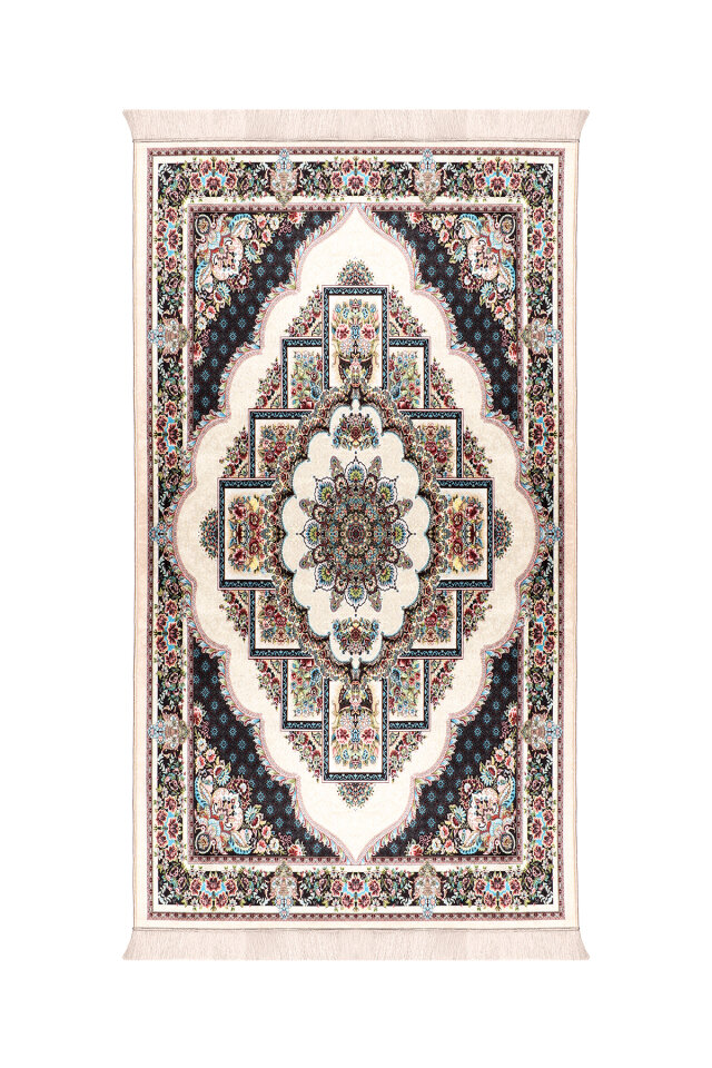 Beige Sponge Velvet Prayer Rug 