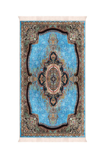 Blue Sponge Velvet Prayer Rug 