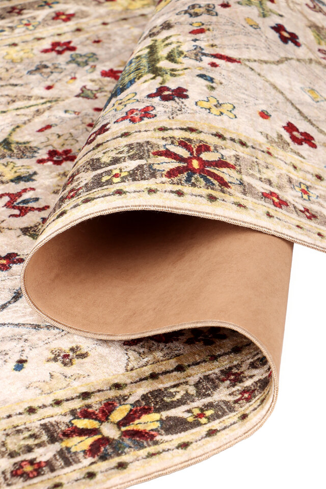 Cream Sponge Velvet Prayer Rug - 3