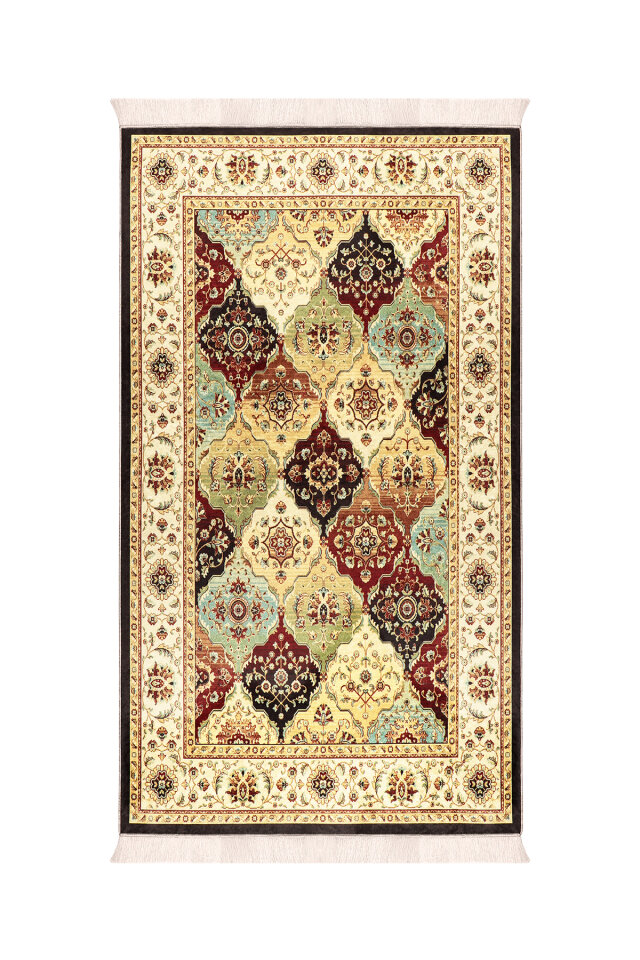 Gold Sponge Velvet Prayer Rug - 1