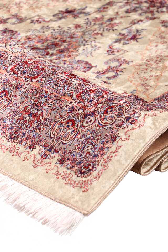 Pink Sponge Velvet Prayer Rug - 2