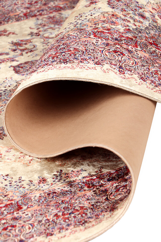 Pink Sponge Velvet Prayer Rug - 3