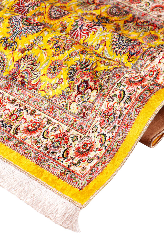 Yellow Sponge Velvet Prayer Rug - 2