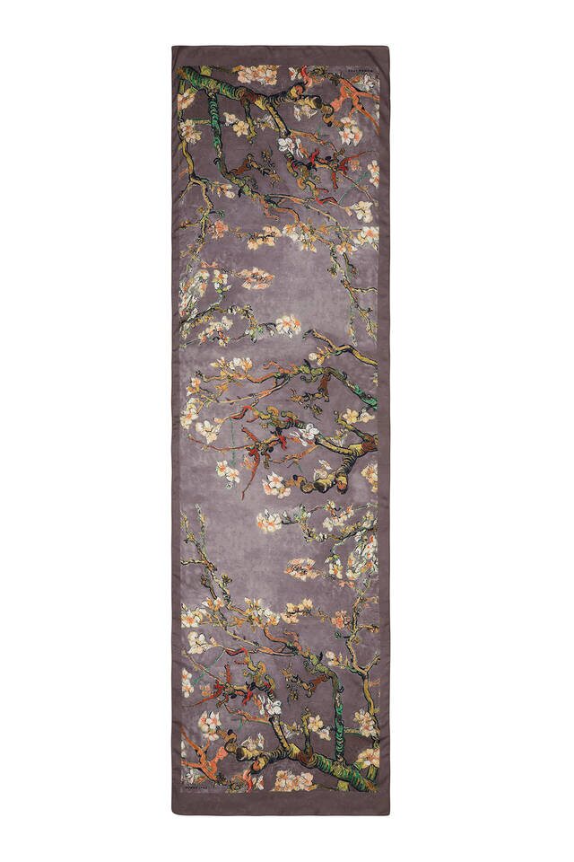 Stone Almond Blossom Silky Foulard - 4