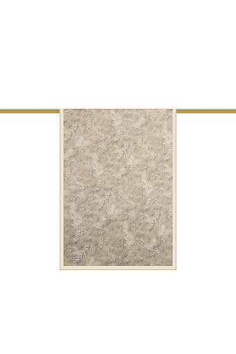 Stone Brush Pattern Silk Scarf 