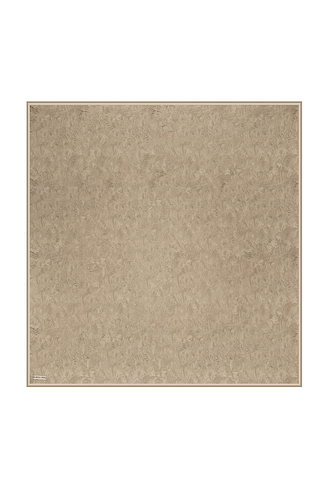 Stone Brush Pattern Twill Silk Square Scarf 