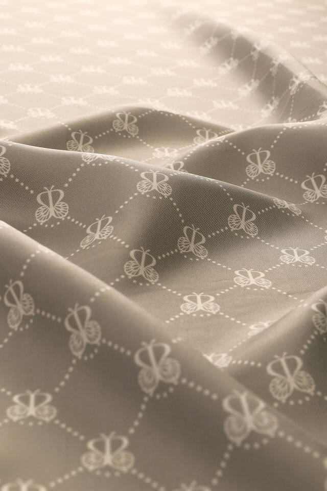Stone Butterfly Monogram Twill Silk Square Scarf - 3