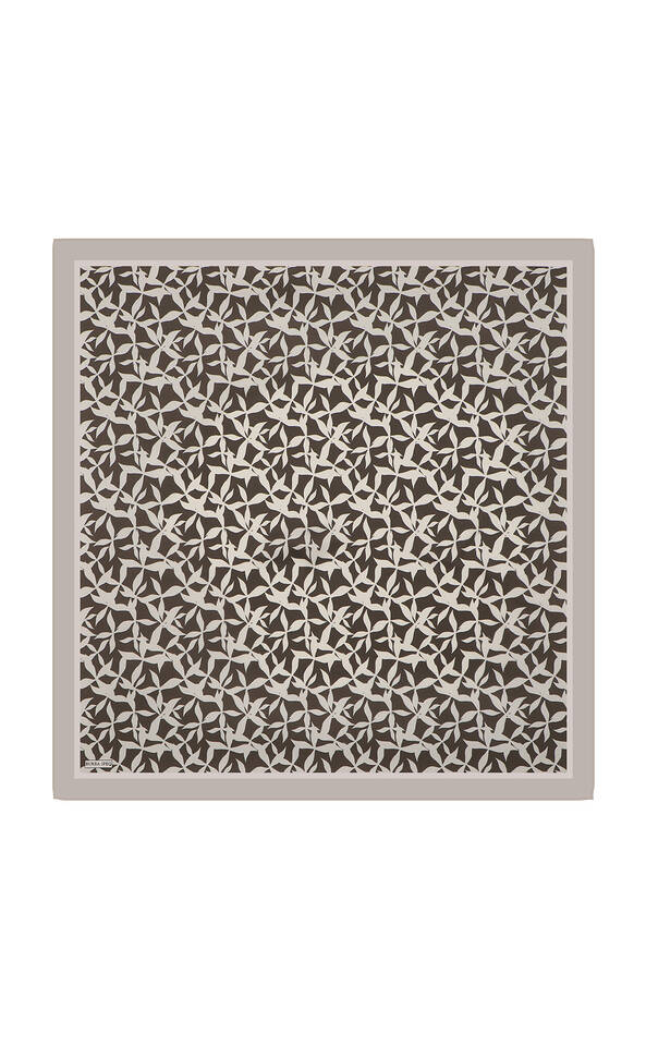 Stone Pia Pattern Sura Silk Square Scarf 