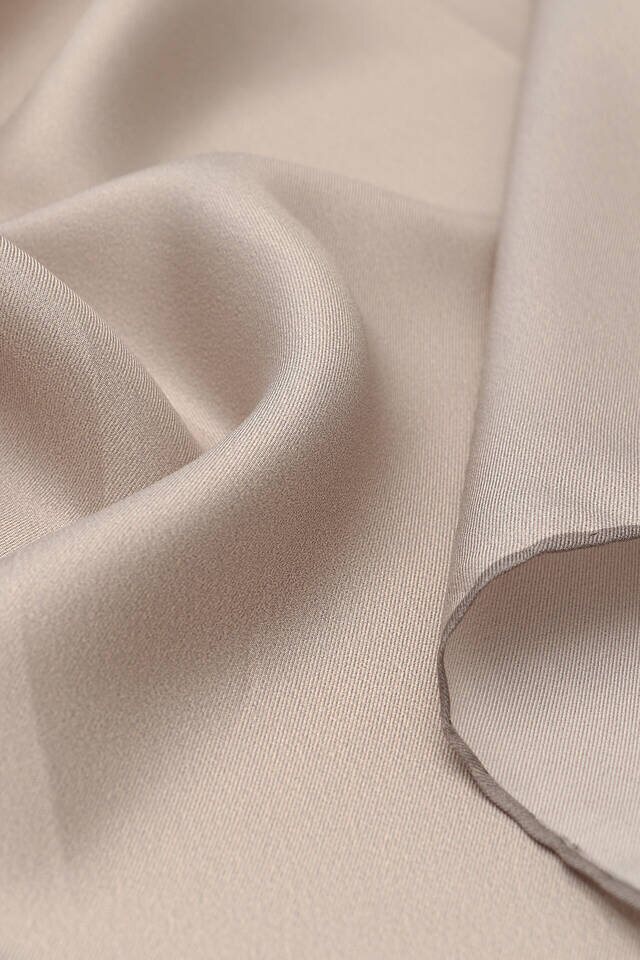 Stone Plain Twill Silk Square Scarf - 3