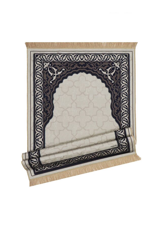 Stone Velvet Carpet Prayer Rug - 4