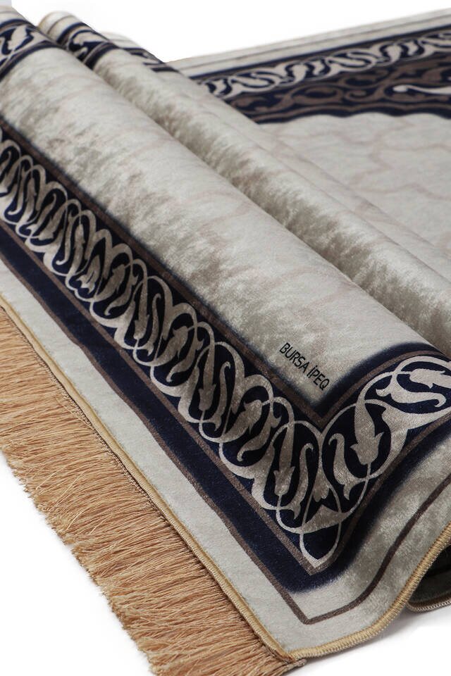 Stone Velvet Carpet Prayer Rug - 3