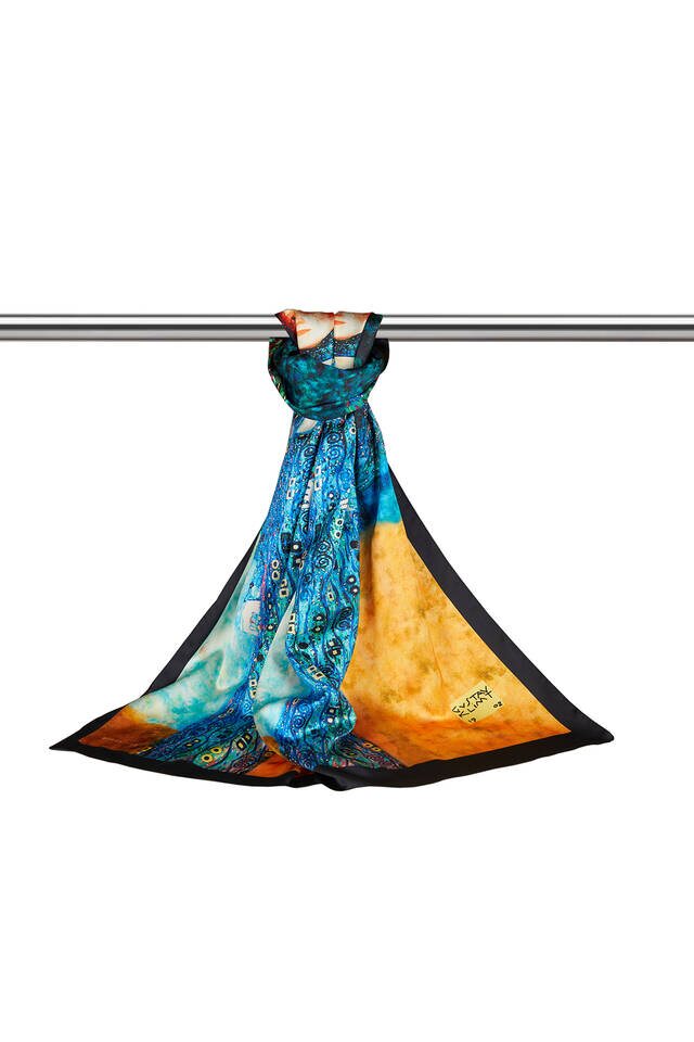 Su Yeşil Emile Flöge İpeksi Fular - 3